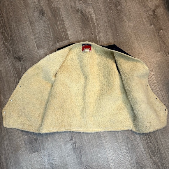 Vintage Big Smith blue jean vest with sherpa lining - Picture 4 of 4